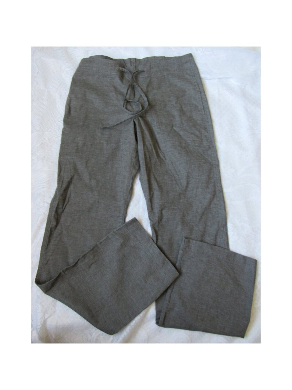 Prana Women Pants, sz. S, hemp(53%), Grey, waist 32in, rise 8in